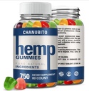Hemp Gummies 100% Natural Organic Supplement - High Potency Pure Hemp Oil Extract Edibles Gummy 1 Pack, Vegan, Non-GMO