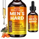 Booster for Men,Men's Hard Liquid Drops,Men’s Daily Support,Drive,Long-Lasting,Level up Manhood，Boost Your T,Support Mood,Rock Hard,Men's Multivitamin with Shilajit,Maca,Longjack