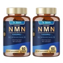 Totaria 2 Packs Liposomal NMN Supplement 1000mg, 14-in-1 NMN Resveratrol Complex with CoQ10, TMG, Quercetin, ALA, PQQ, Support NAD Levels, Cellular Energy & Healthy Aging, cGMP, Filler Free