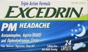 Excedrin PM Headache Caplets, 24 Count