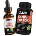 Candida Cleanse Detox for Women & Men - Candi Detox Support Supplement Pills, Anti Overgrowth Gut Balance Probiotic Flora Complex Supplements - Organic Oregano Oil Drops Liquid & Black Walnut Wormwood