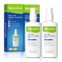 Niceful Skin and Wound Cleanser, Sting-Free First Aid Antiseptic Spray for Minor Cuts, Scrapes, Piercing Aftercare, Burns, Tattoos, Portable 360° Spray, 2.7fl oz(Pack of 2)