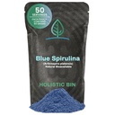 HOLISTIC BIN Blue Spirulina Powder - Organic Blue-Green Algae Supplement, Rich Source of Vegan Protein, Vitamins, & Phytonutrients, Ideal for Smoothies, Baked Goods, & Natural Food Coloring - 50 Grams