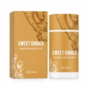 Sweet Ginger Vapor Rub Stick All-Natural Herbal Balm Multipurpose Vapor Rub for Hands Knee Neck Women Men Seniors (1 COUNT-75g-Sweet Ginger Warming Massage Stick)