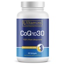 Rx Vitamins CoQ1030 - Coenzyme Q10 for Dogs & Cats - 100% Pure Ubiquinone Cat & Dog Heart Supplements - Promotes Cardiovascular Function and Antioxidant Support - 30 softgels