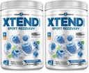 Scivation XTEND Sport BCAA Powder Blue Raspberry Ice - Electrolyte Powder for Recovery & Hydration with Amino Acids - 30 Servings,(Pack of 2)