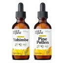 Wild & Organic Yohimbe Tincture 2 fl oz & Pine Pollen Tincture 2 fl oz