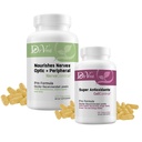Nerve & Antioxidant Support Bundle | Nerve, Circulation & Cellular Health | Includes Nerve Control (ALA, Benfotiamine, NAC, B Vitamins) + Super Antioxidants (Resveratrol, Curcumin, CoQ10, Ginkgo