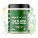 BRICKHOUSE NUTRITION Field of Greens Super Greens Powder | Doctor-Formulated Superfood Powder, Fruits & Veggies Supplement - Original (Single Pack)