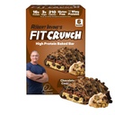 FITCRUNCH Snack Size Protein Bars, World’s Only 6-Layer Baked Bar, Just 3g of Sugar & Soft Cake Core (6 Bars, Chocolate Chip Cookie Dough)