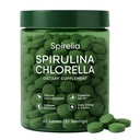 Spirelia Spirulina & Chlorella Tablets, Plant-Based Complex with Protein & Nutrients, Non-GMO, Gluten-Free, 60 Tablets (30-Day Supply)