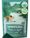 NaturaleBio Spirulina Powder Organic 8 oz. Natural and Raw Spirulina Algae Powder. Vegan and Pure. Cultivated in India in Tamil Nadu. Ideal for Drinks, Smoothies and Recipes.