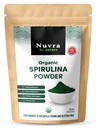 Organic Spirulina Powder Supplement, 8 oz | 100% Pure Spirulina | Blue-Green Algae, Naturally Rich in Vitamins & Minerals | Vegan, Gluten-Free, No Additives, Lab Tested, Packed in USA