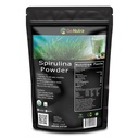 Go Nutra Spirulina Powder Organic | Pure Non GMO Superfoods for Antioxidant, Minerals, Fatty Acids, Fiber & Protein | Vegan Friendly (1 lb. (16 oz.))