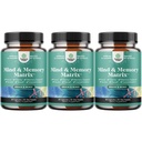 Advanced Brain Supplement for Memory and Focus - Nootropics Brain Support Supplement with Memory and Focus Vitamins for Adults of All Ages - for Brain Fog Clarity Energy and Recall - 3 Pack