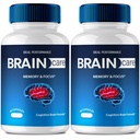 Brain Care Supplements for Memory and Focus Capsules, BrainCare Advanced Formula Nerve Health Support - Maximum Strength Nootropics Brain-Care All Natural Health Support Pills Reviews (2 Pack)