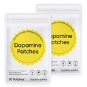 Dopamine Patches, Vegan Mood Support Patches to Promote Emotional Balance, Improve Well-Being & Help You Keep Focused, Happy & Sharp, Natural for Men Women 60Count
