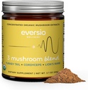 3 Mushroom Blend - Ξύπνιο Blend 60 Σερβιέτες (60g) Mushroom Powder Blend για Mushroom Coffee ή Smoothies - Lions Mane, Turkey Tail, και Cordyceps - >32% Beta-D-Glucans!