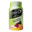 Dex4 Glucose Tablets, Fast Acting Glucose, 4g Pre-Measured Glucose per Tablet, Fat-Free, Gluten-Free, Assorted Fruit, 50 Tablets per Bottle, 12-Pack (600 Units)