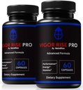 (2 Pack) Vigor Rise Pro for Men – Official VigorRisePro Formula with All-Natural Ingredients to Help Support Peak Performance, Endurance, and Daily Stamina, Just 2 Easy-to-Take Pills (120 Capsules)