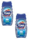 Tums Smoothies Smooth Dissolve Extra Strength 750 Berry Fusion - 750 mg - 60 Chewable Tablets Pack of 2
