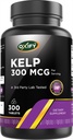 Oxify Kelp 300 mcg Per Serving | 300 Tablets | Gluten-Free, Non-GMO | Supplement Made in USA