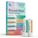Upgraded Nasal Inhaler Stick 4 Pack, Nasal Stick with Menthol and Pure Essential Oils, Portable Nasal Inhaler for Cooling Refresh, Winter Chill, Citrus Kick, Lavender Dream, Melon Rush