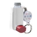 Asthma Inhaler Holder Keychain Retractable Clip PU Leather Portable Travel Handy Holder for Kids and Adults