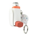 Beautyflier Asthma Inhaler Holder Keychain Retractable Clip PU Leather Travel Handy Holder for Kids and Adults, Holder Only