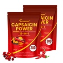 Capsaicin Power, 12-in-1 Cayenne Pepper Softgels Supplement,with Vitamin D3+K2, Cayenne Pepper,Turmeric,Grape Seed and Other Extract,300 Softgels (2)