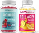 MAV NUTRITION Κόλλαγκεν Gummies για γυναίκες και προβιοτικά Gummies 