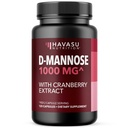 D-Mannose 1000mg Per Serving with Cranberry Extract - Urinary Tract Health Support - 120 Capsules - Vegan, Non-GMO & Gluten Free - D Mannose Supplements for Women and Men - 60 Servings