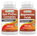 Best Naturals Bee Pollen Complex 1000 mg & Magnesium Oxide 500 mg