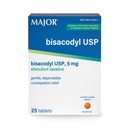 MAJOR Bisacodyl USP 5mg - Stimulant Laxatives for Constipation - Gentle Constipation Relief - 25 Comfort Coated Tablets