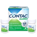 Contac Allergy Relief Tablets, Loratadine 10 mg Antihistamine, 24 Hour Non Drowsy Medicine for Sneezing, Runny Nose & Itchy Eyes, Gluten Free, 300 Count