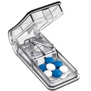 Pill Cutter for Small Pills, Pill Splitter with Stainless Steel Blade, Medicine Cutter for Pills, Cuts Vitamins Tablets for Purse Pocket