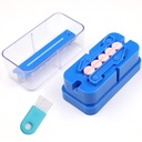 Pill Cutter Splitter for Small and Tiny Pills, Abnaok 1/2 Pill Splitter for Small Pills,Vitamins, Tablets in Half or Quarters, Accurate and Easy Cutting, Stainless Steel Blade