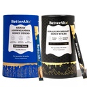 Better Alt Ashwagandha & Shilajit Honey Sticks 2 Pack| Pure Himalayan Shilajit Organic Multiflora Honey & Saffron|60 Sticks|Energy & Immune Support Supplement