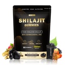 2400mg Shilajit Gummies with 2000mg Organic Ashwagandha Supplement for Men & Women, Extra Strength for Ehance Stamina, Immune Support, Vegan, for Adults, 90 Count
