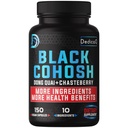 DEDICAD 12in1 Black Cohosh 5-Month Supply for Menopause Support Supplement with Dong Quai, Chasteberry, Red Raspberry, Licorice, Wild Yam & More - 150 Capsules