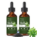 Organic Oregano Oil Drops | Oil of Oregano with Black Seed Oil, Infused with Vitamin E, 80% Carvacrol for Immune Support, Antioxidant Boost & Gut Cleanse - Non-GMO, Vegan, 2-Pack