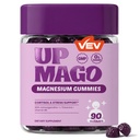 VEV UPMAGO Bisglycinate Magnesium Gummies – 90 Count – 4-in-1 Formula with Ashwagandha, L-Theanine & Vitamin B6 – No Added Sugar Vegan Gummies