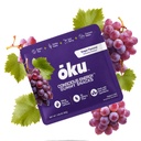 OKU Energy Gummies with Caffeine from Green Tea & Yerba Mate, Clean Energy & Focus, Coconut Water for Hydration, Vegan, Gluten-Free, Grape (8-Pack)