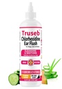 Truseb Advanced Topical Dog Ear Wash with Ketoconazole & Chlorhexidine Ear Flush Dog, Cats and Horses, with Aloe - 12 oz Made in U.S.A (Ketoconazole & Chlorhexidine Ear Flush, 12 oz)