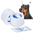 Ear Tape for Dogs 2 Pack with Dog Ear Cleaner Cotton Swabs, Self Adhesive Cotton Tape for Dog Ear Protection and Support, Ear Care Set for Dogs (Tape Width_1 inch(25mm))