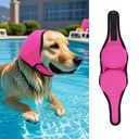 LIANZIMAU Dog Ear Covers for Bath, Swimming & Grooming Water Resistant Dogs Shower Cap Reusable Dog Ear Protection for Noise, Blow Drying Adjustable Ear Wraps for Dogs Bathing Supplies