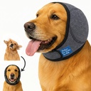 No-Shake Ear Wraps for Dogs: Breathable Bonnet to Stop Shaking & Aid Aural Hematoma Recovery - Post-Surgery Bleeding Protection for Golden Lab & Shepherd Large Breed