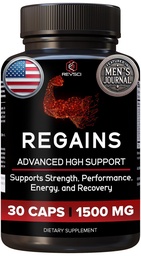 HGH Συμπληρώματα για άνδρες και γυναίκες - Regains Starter Pack, Φυσική αναβολική μυϊκή ανάπτυξη Κτίριο GH & ανθρώπινη αυξητική ορμόνη για άνδρες, μυών Builder για άνδρες, συμπλήρωμα αποκατάστασης μυών, 30 χάπια πρωτεΐνης