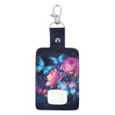 Rnyleeg Rose and Butterfly Inhaler Holder Keychain for Running Lightweight Asthma Inhaler Holder PU Leather Waterproof Inhalers Spacer Case Inhalers Not Included