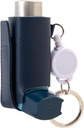 Asthma Inhaler Holder Keychain, Lightweight PU Leather Inhaler Case Keychain & Portable Inhaler Holder